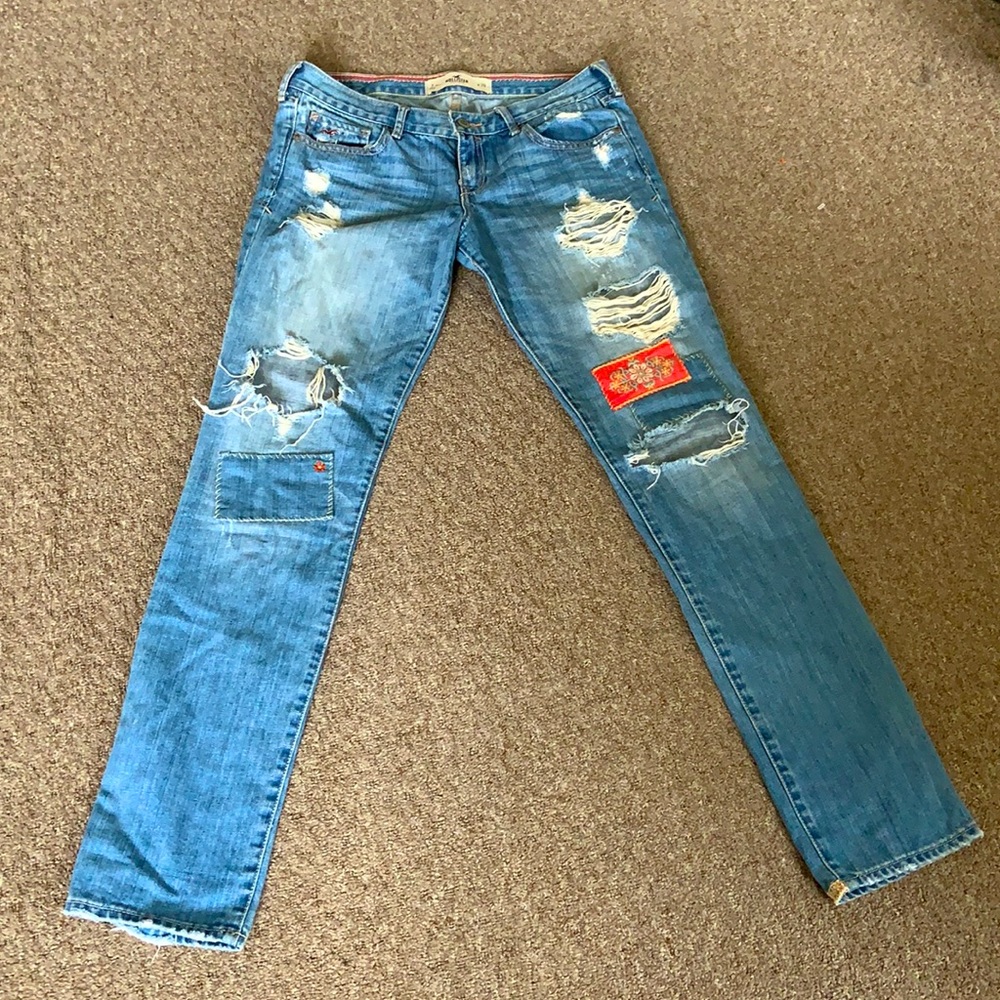 Patchwork Bootcut Jeans - image 1